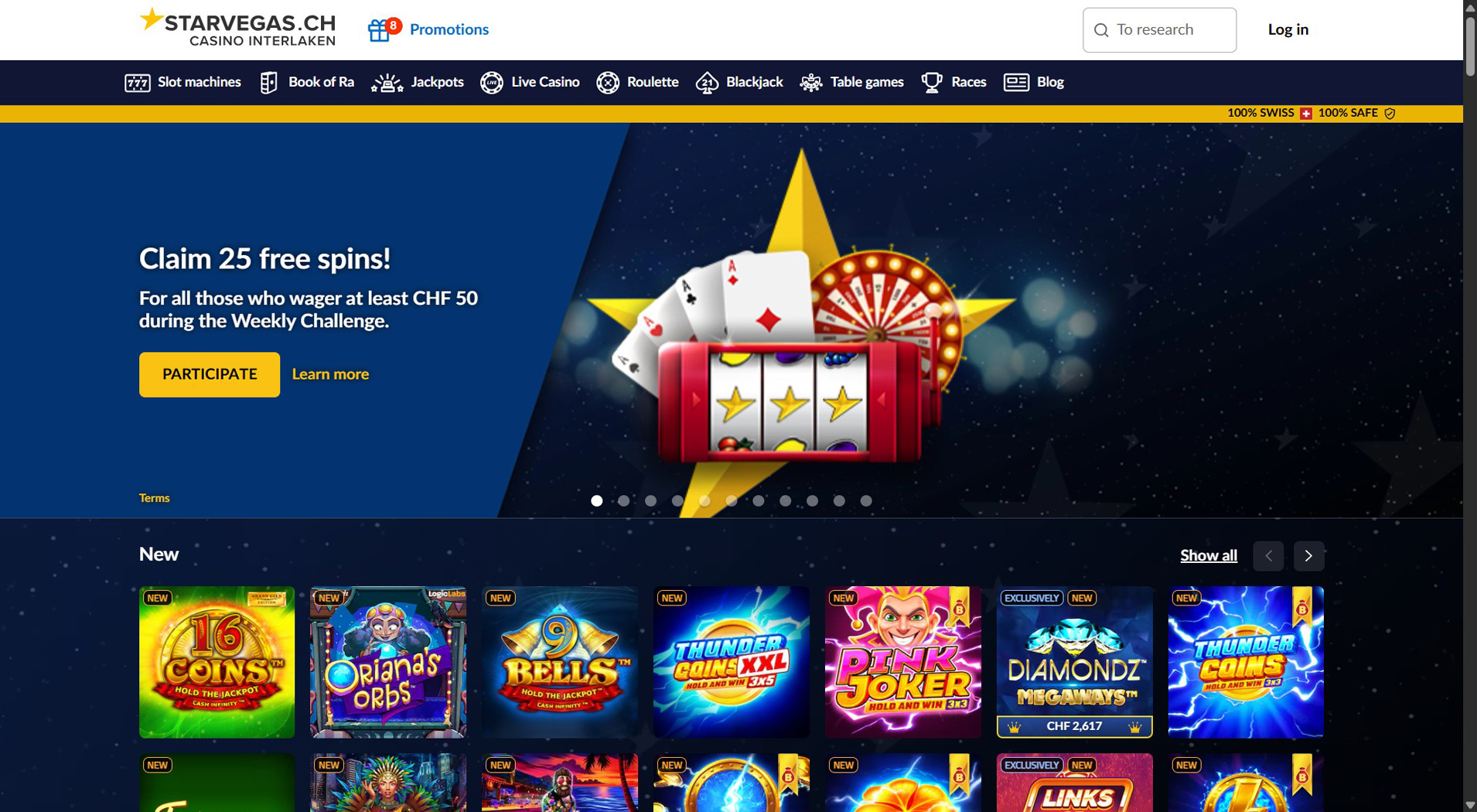 7. StarVegas- Offerta casinò HiPay bilanciata